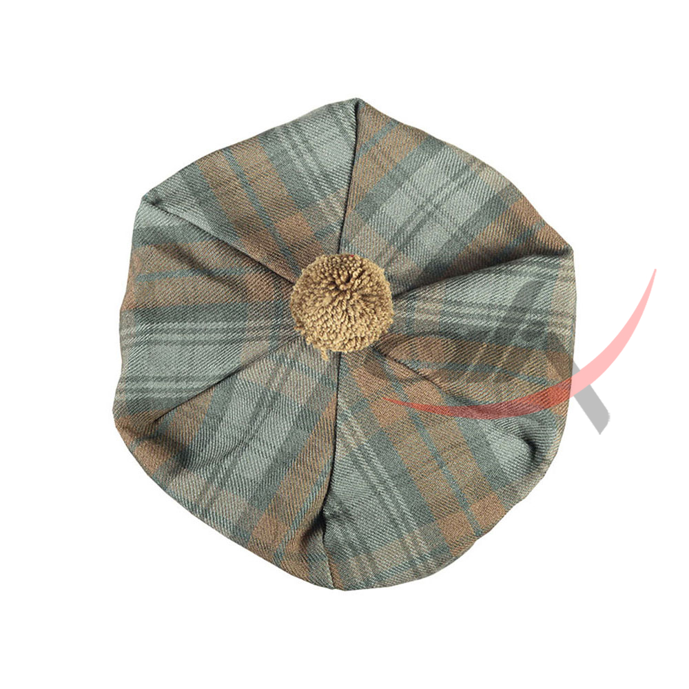 Black Watch Weathered Tartan Tam o' Shatner Tammy Flat Bonnet