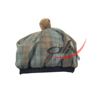 Black Watch Weathered Tartan Tam o' Shatner Tammy Flat Bonnet - Image 3