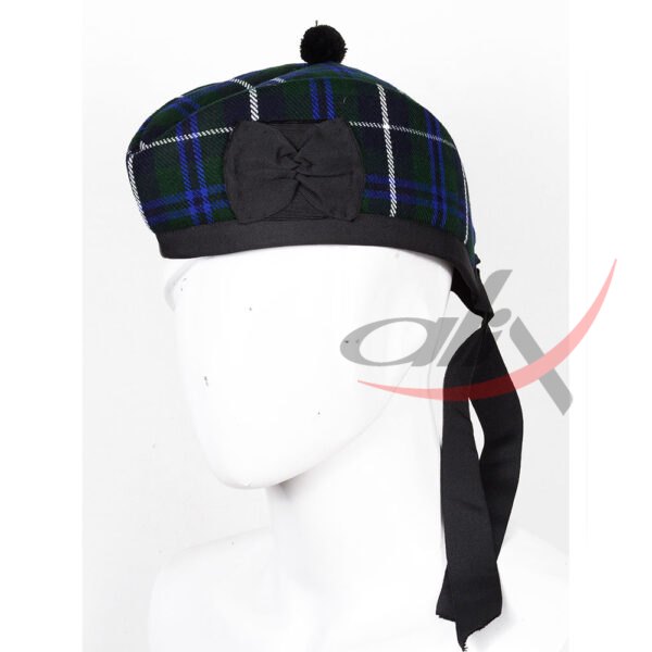 blue-douglas-glenggary-hat-1 Glengarry Hat Blue Douglas Scottish