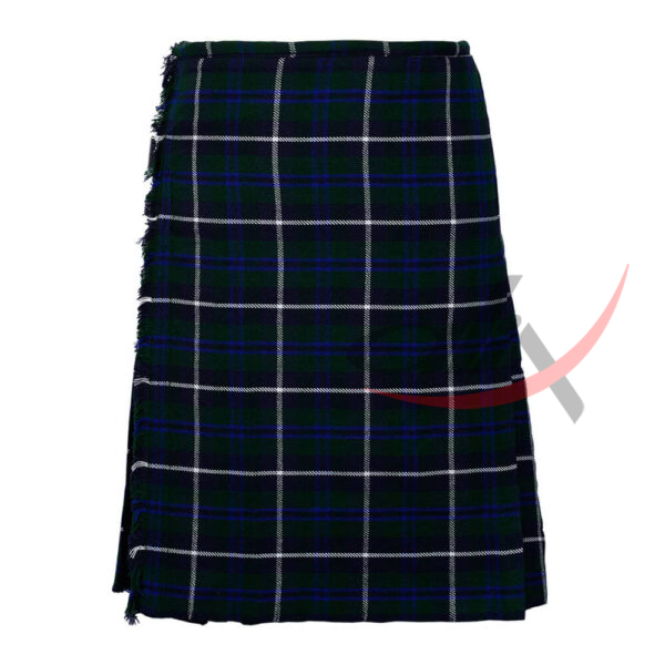 blue-douglas-tartan-8-yard-kilt-front Douglas Blue 8 Yard Kilt for Men Traditional Scottish Tartan Kilt