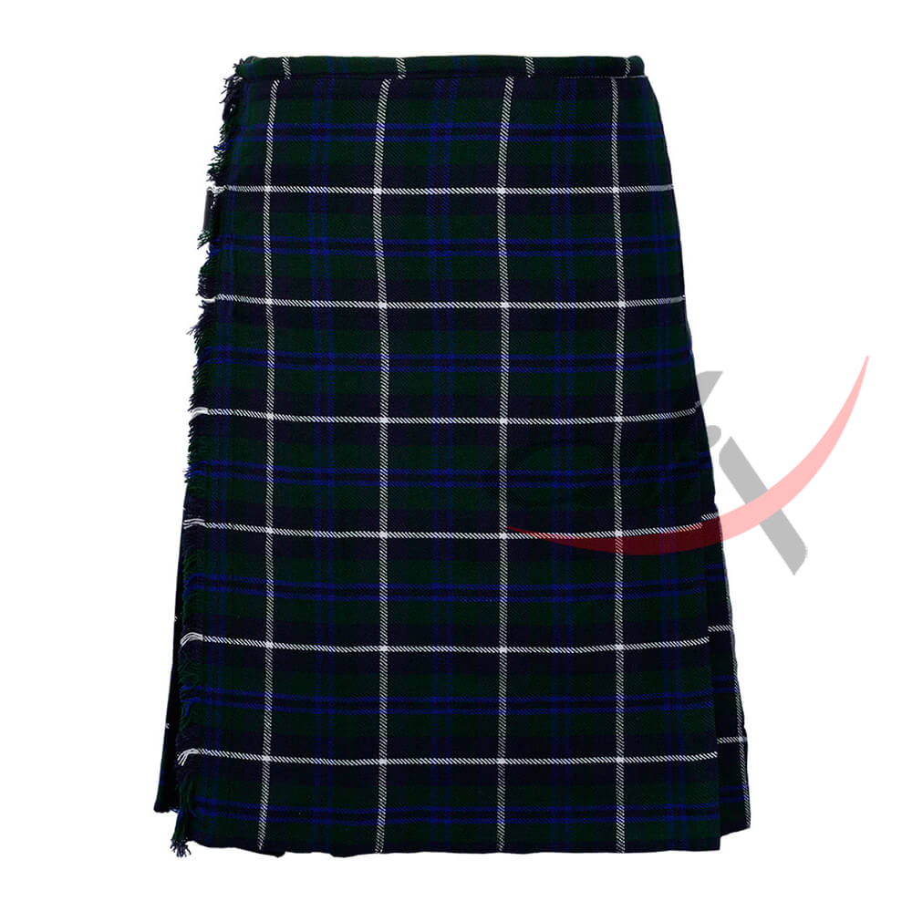 Douglas Blue 8 Yard Kilt for Men Traditional Scottish Tartan Kilt