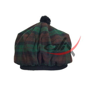 Brown Watch Tartan Tam o' Shatner Tammy Hat Flat Bonnet - Image 3