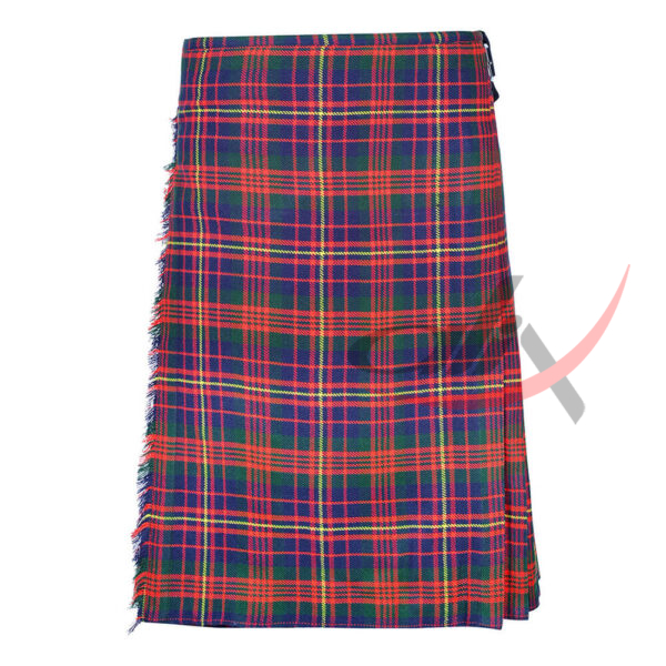 camron-traditional-tartan-kilt-front Cameron Tartan 8 Yard Kilt for Men Traditional Scottish Kilt