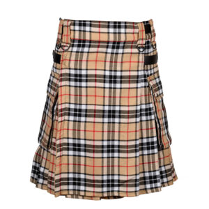 Camel Thompson Tartan Kilt