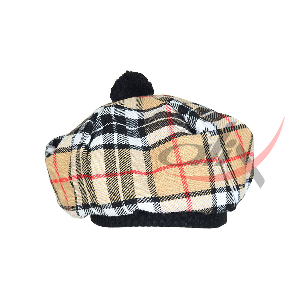 Campbell Thompson Tartan Tam o' Shatner Tammy Hat Flat Bonnet