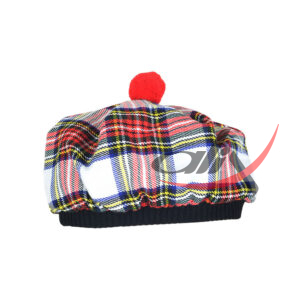 Dress Stewart Tartan Tam o' Shatner Tammy Hat Flat Bonnet - Image 3