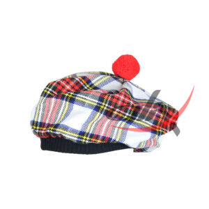 Dress Stewart Tartan Tam o' Shatner Tammy Hat Flat Bonnet - Image 4