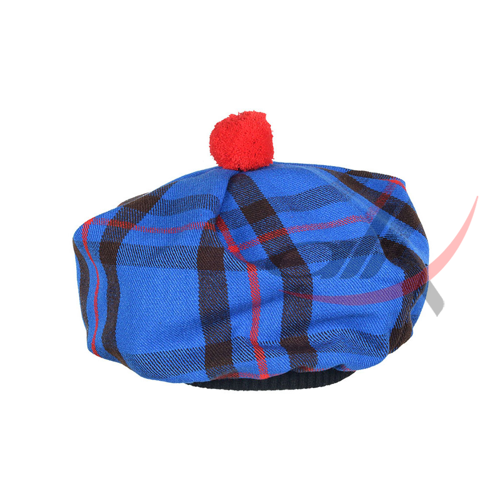 Elliot Modern Tartan Tam o' Shatner Tammy Hat Flat Bonnet