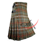 Fraser Weathered Tartan 8 Yard Kilt for Men Traditional Scottish Kilt