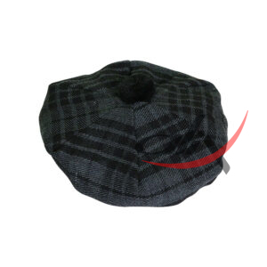 Grey Watch Tartan Tam o' Shatner Tammy Hat Flat Bonnet - Image 2