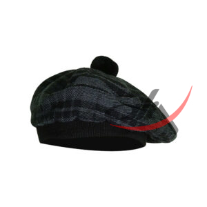 Grey Watch Tartan Tam o' Shatner Tammy Hat Flat Bonnet - Image 4