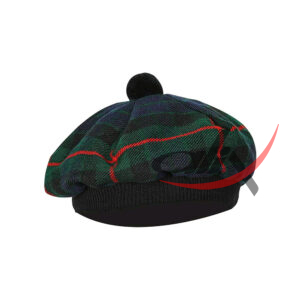 Gunn Tartan Tam o' Shatner Tammy Hat Flat Bonnet