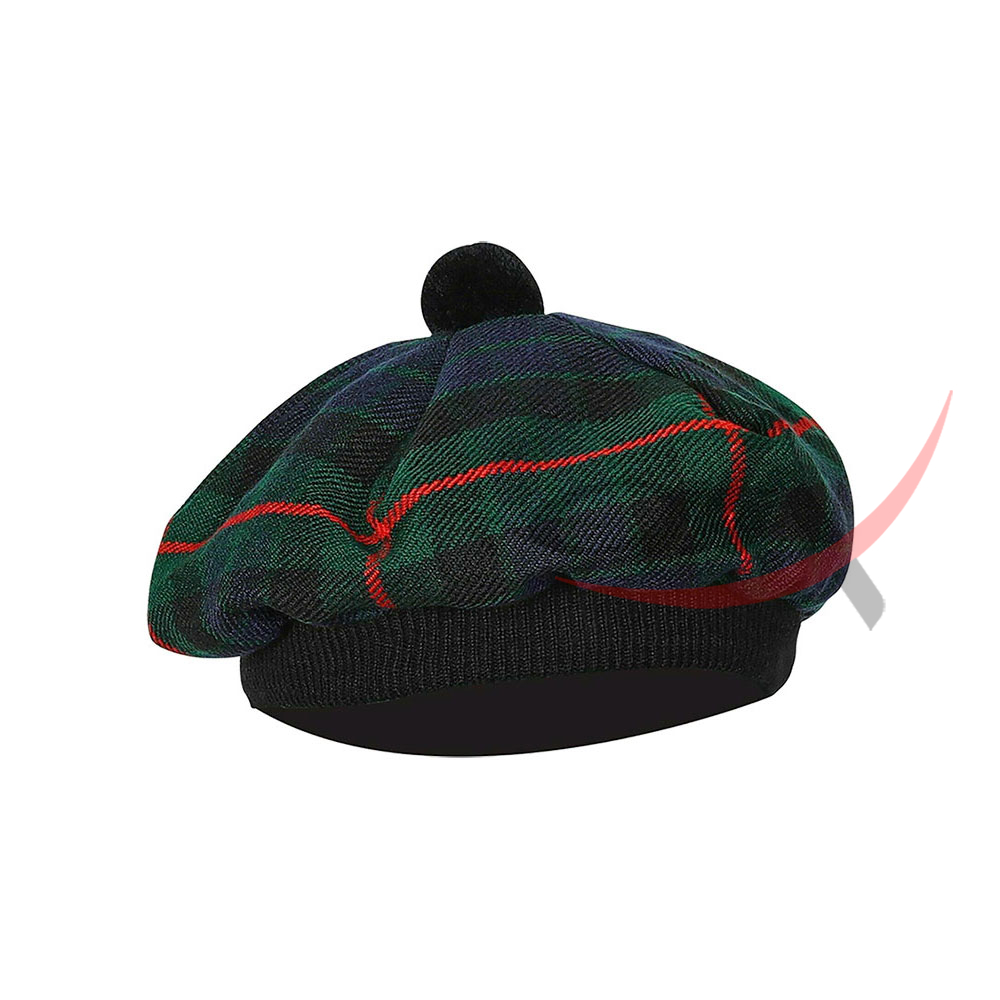 Gunn Tartan Tam o' Shatner Tammy Hat Flat Bonnet