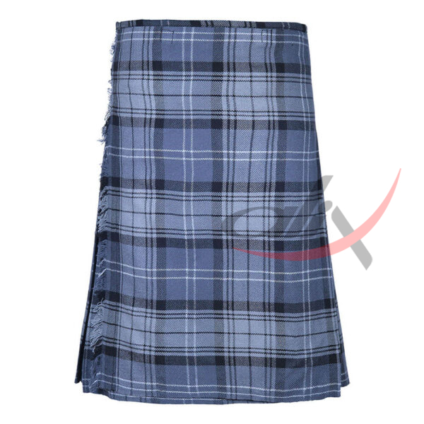 hamilton-grey-tartan-traditional-kilt-1 Hamilton Grey Tartan 8 Yard Kilt for Men Traditional Scottish Kilt