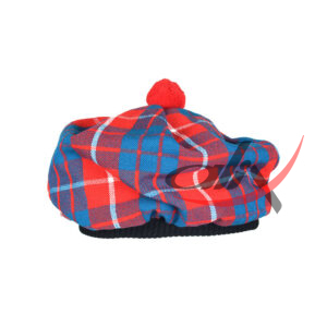 Hamilton Red Tartan Tam o' Shatner Tammy Hat Flat Bonnet