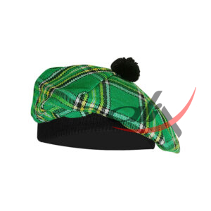 Irish Heritage Tartan Tam o' Shatner Tammy Hat Flat Bonnet