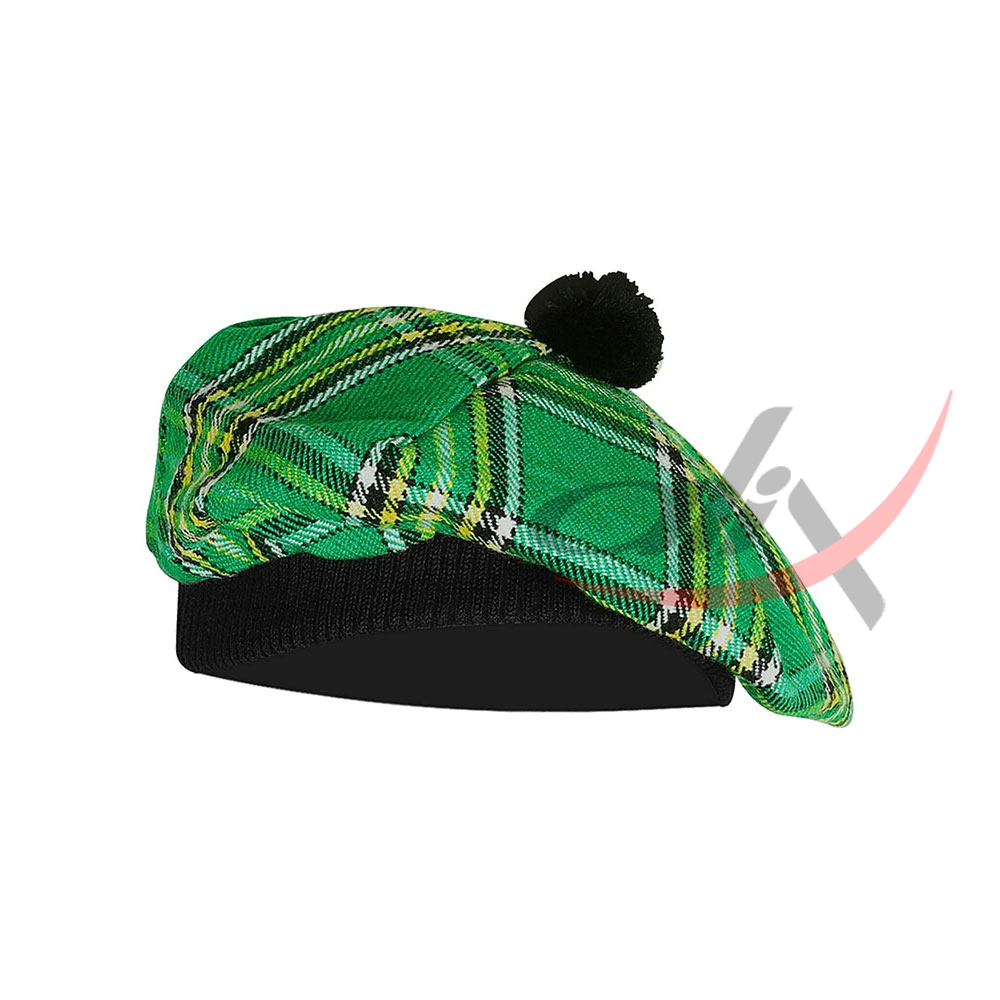 Irish Heritage Tartan Tam o' Shatner Tammy Hat Flat Bonnet