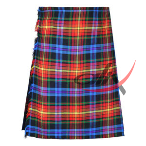 LGBTQ Pride Tartan 8 Yard Kilt for Men Traditional Scottish Kilt