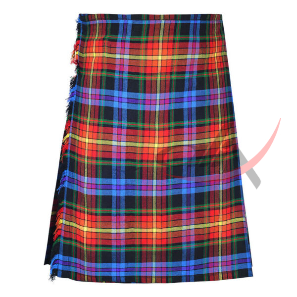 lgbt-pride-tartan-traditional-kilt-front LGBTQ Pride Tartan 8 Yard Kilt for Men Traditional Scottish Kilt