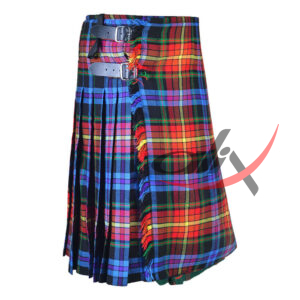 LGBTQ Pride Tartan 8 Yard Kilt for Men Traditional Scottish Kilt - Image 2