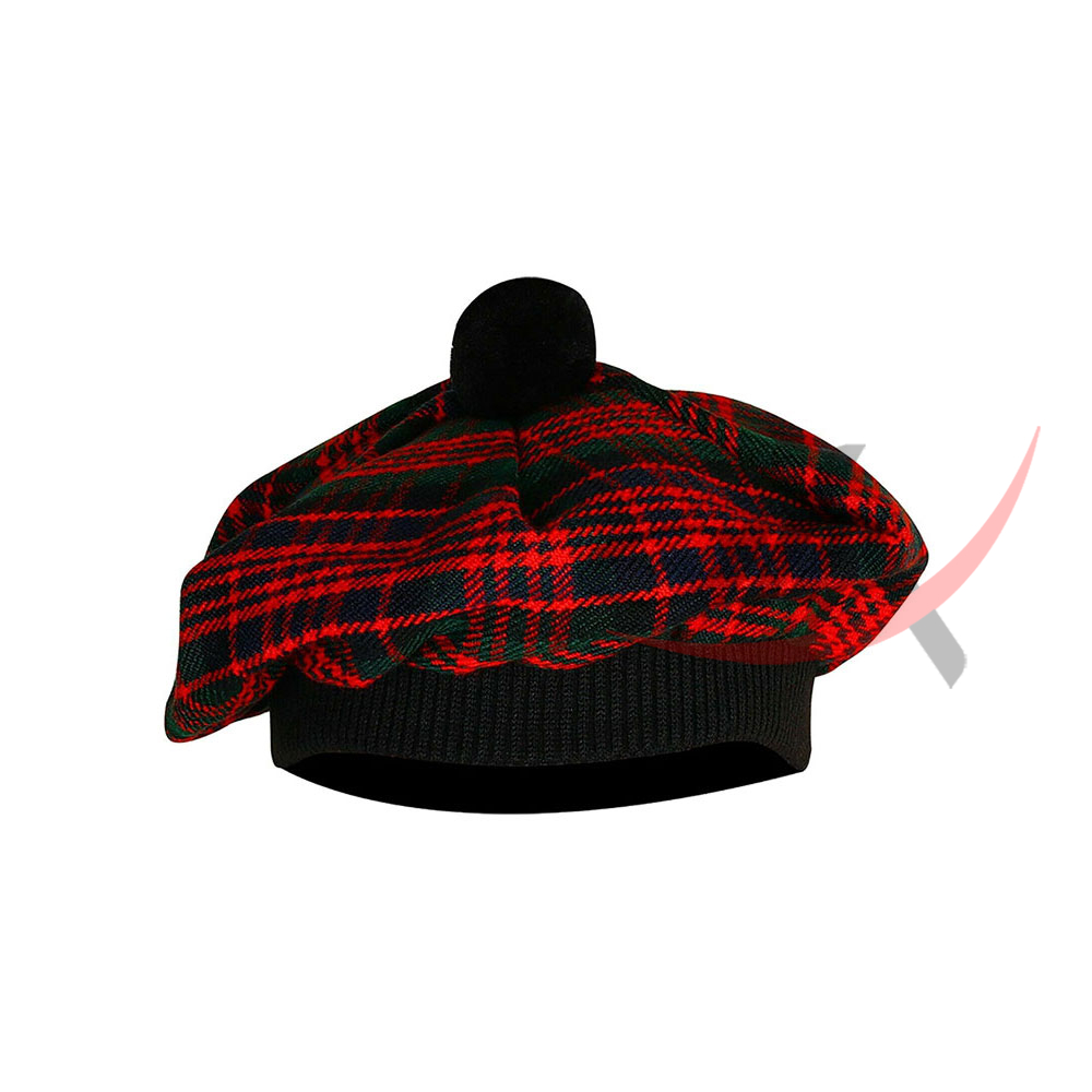 MacDonald Tartan Tam o' Shatner Tammy Hat Flat Bonnet