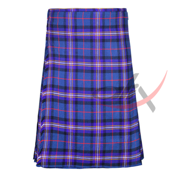 masonic-tartan-traditional-kilt-front Masonic Tartan 8 Yard Kilt for Men