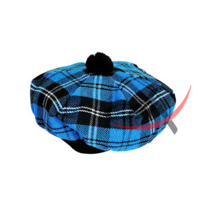 Ramsey Blue Hunting Tartan Tam o' Shatner Tammy Flat Bonnet - Image 3