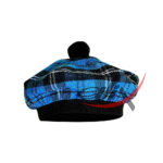 Ramsey Blue Hunting Tartan Tam o' Shatner Tammy Flat Bonnet