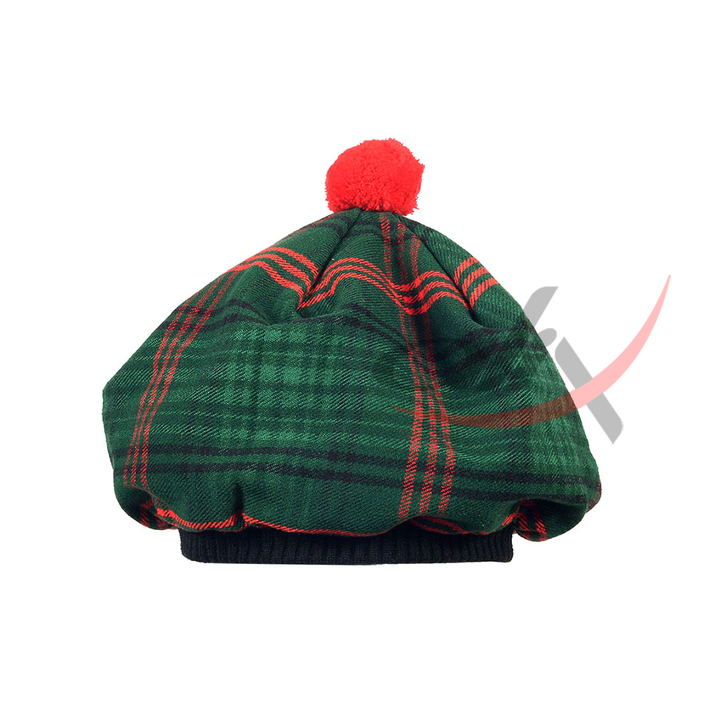 Ross Hunting Tartan Tam o' Shatner Tammy Hat Flat Bonnet