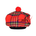 Royal Stewart Tartan Tam o' Shatner Tammy Hat Flat Bonnet