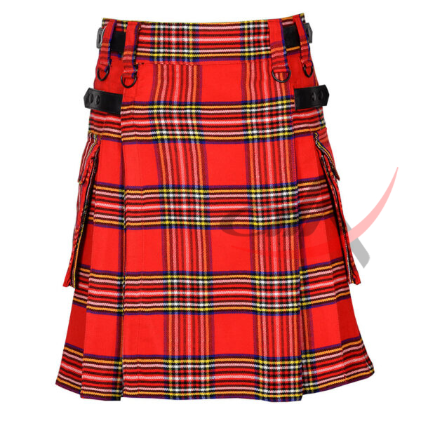 royal-stewart-tartan-utility-kilt-front Royal Stewart Tartan Kilt