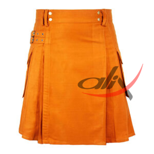 Saffron Tartan Kilt Modern