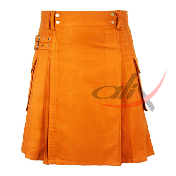 Saffron Tartan Kilt Modern