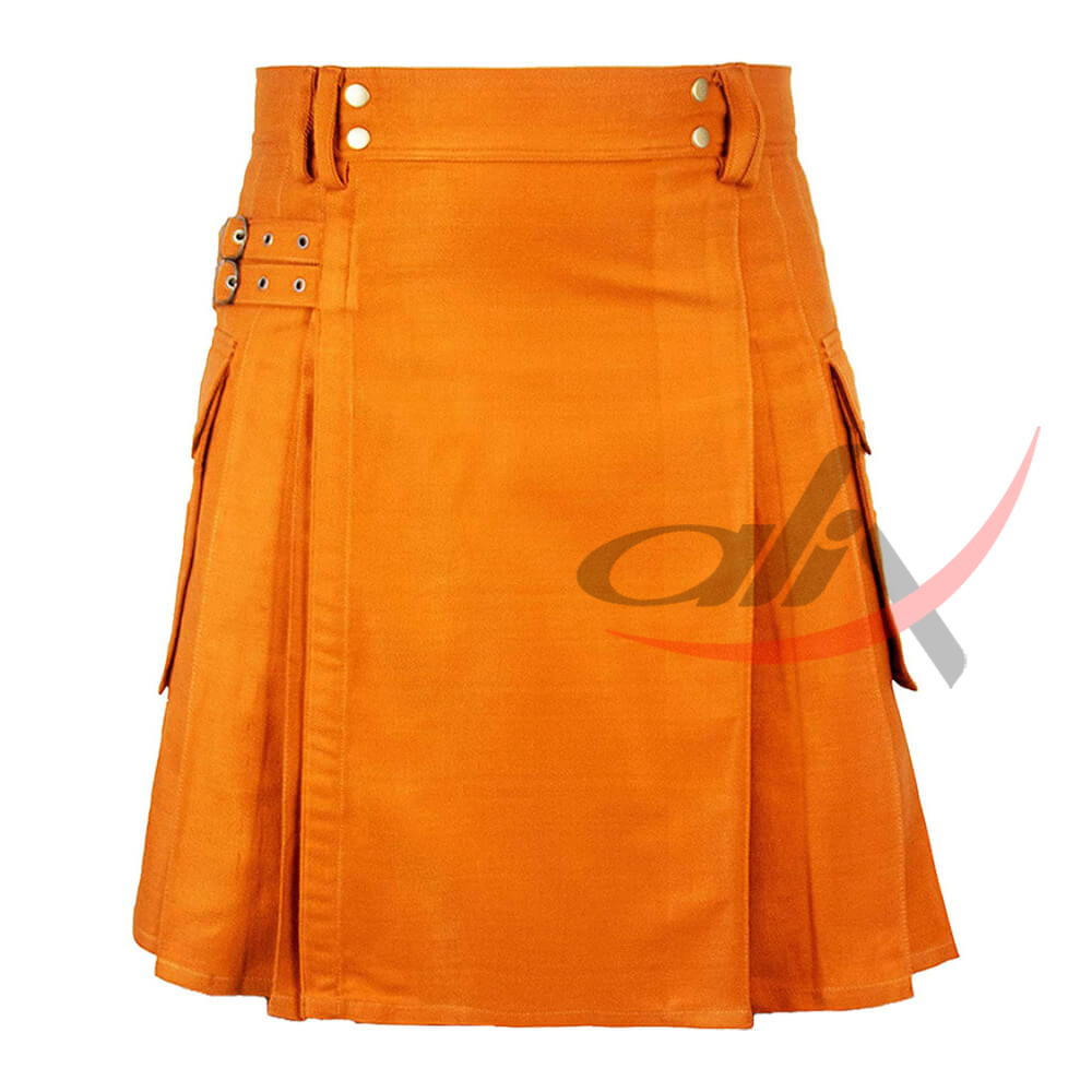 Saffron Tartan Kilt Modern