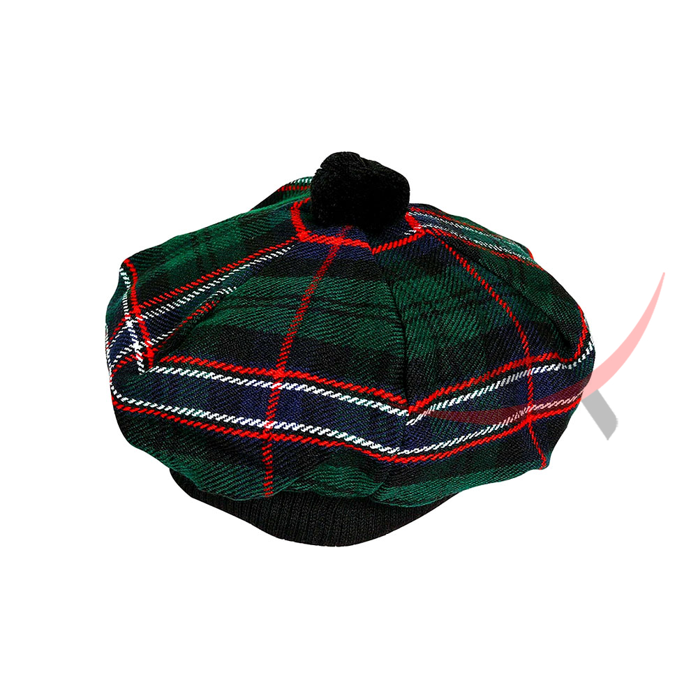 Scottish National Tartan Tam o' Shatner Tammy Hat Flat Bonnet