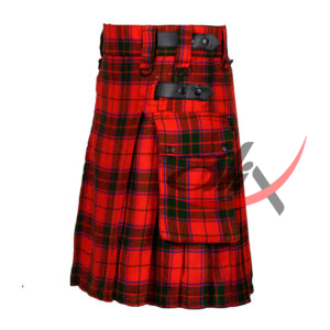 Scottish Rose Tartan Kilt Modern Utility Kilts - Image 2