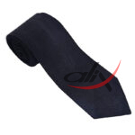 Solid Black Tartan NeckTie