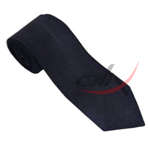 Solid Black Tartan NeckTie