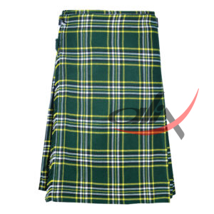 St. Patrick Tartan 8 Yard Kilt for Men Traditional Scottish Kilt