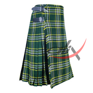 St. Patrick Tartan 8 Yard Kilt for Men Traditional Scottish Kilt - Image 2