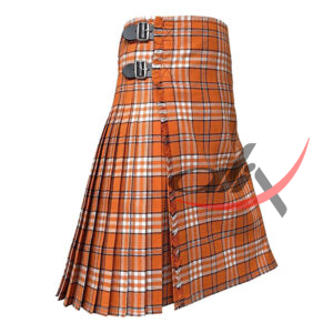 Tennessee Volunteer Tartan 8 Yard Kilt for Men