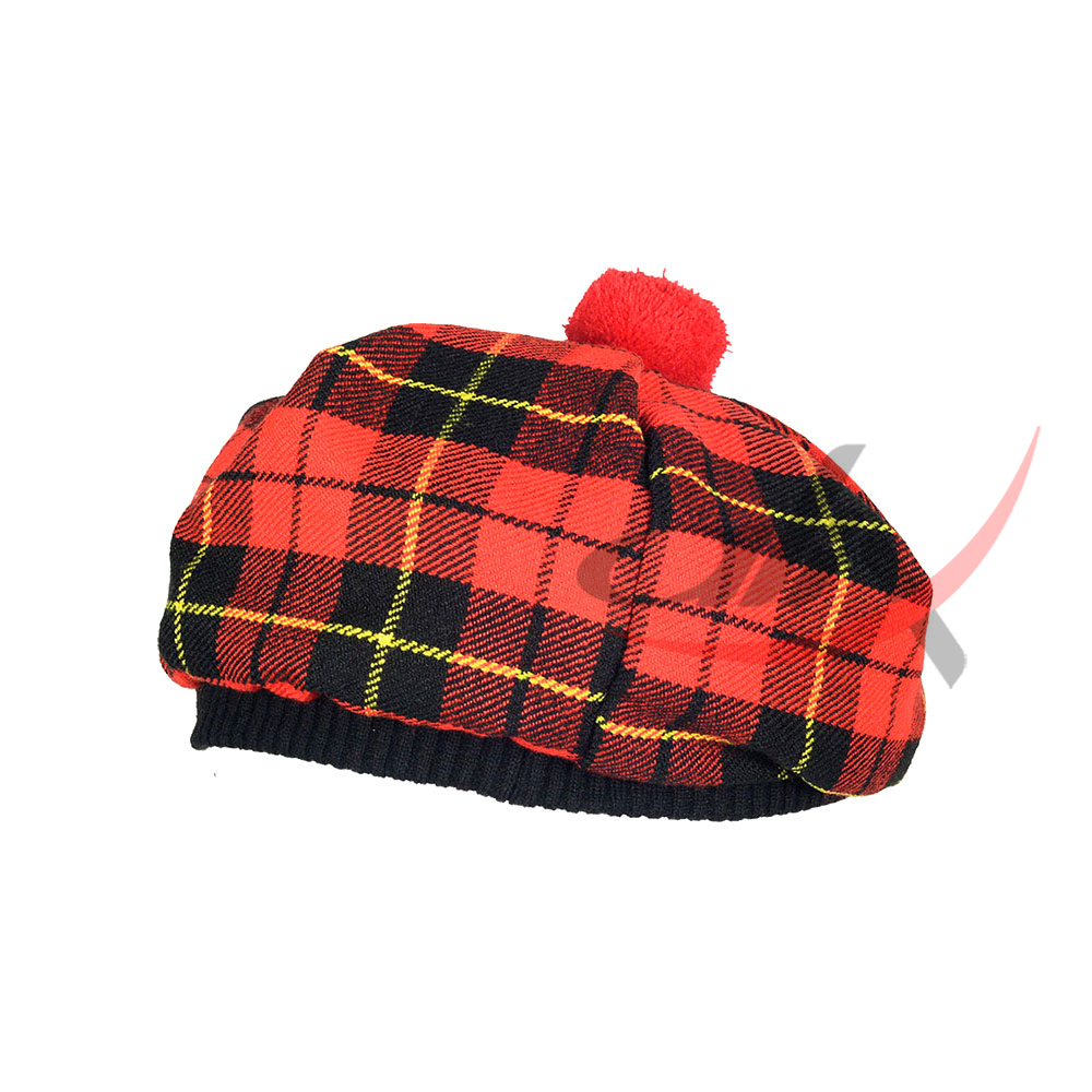 Wallace Tartan Tam o' Shatner Tammy Hat Flat Bonnet