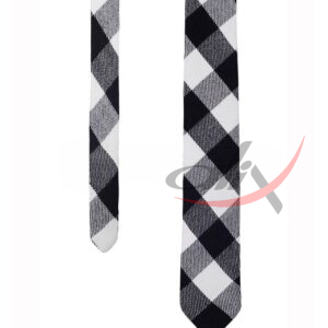 White Black Rob Roy Neck Tie 3.jpg
