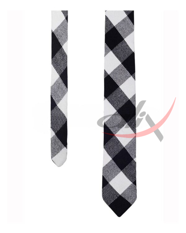 White Black Rob Roy Neck Tie 3.jpg