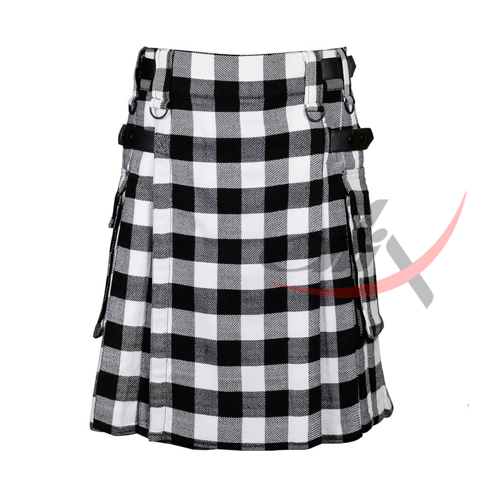 Black & White Rob Roy Tartan